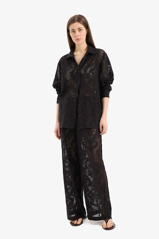 Defacto Dantelli Esnek Belli Beyaz Plaj Pantolonu-fall İn Love D9767ax25smbk27 Siyah