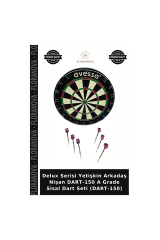 Delux Serisi Yetişkin Arkadaş Nişan Dart-150 A Grade Sisal Dart Seti Dart-150