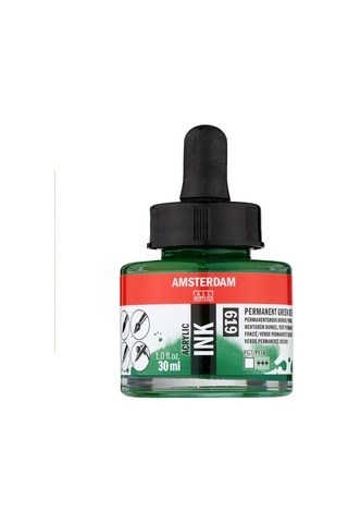 Amsterdam Akrilik Mürekkep 30 Ml Permanent Green Deep 619 Diğer