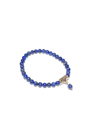 Hakiki Doğal Lapis Lazuli Bileklik 009 Beyaz
