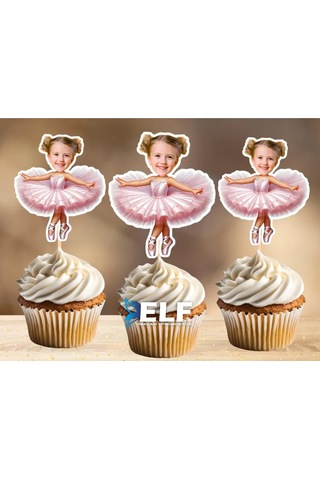 Kişiye Özel Fotoğraflı Pasta Süsü 10 Adet 0