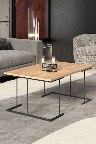 Northcity Solo Set Kahverengi Çam 3'lü Açık Kahverengi