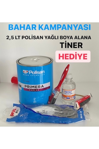 Polisan Primera Yağlı Boya 2,5 Lt Ve 0,75 Seçenekleri Ile