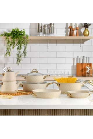 Schafer New Range 11 Parça Granit Çeyiz Seti Beyaz