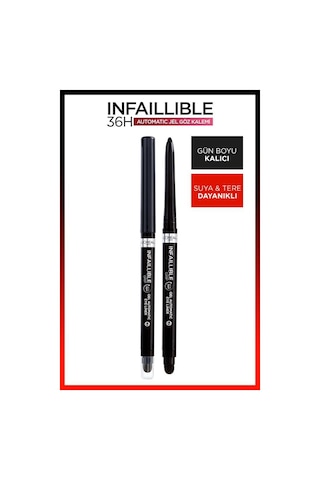 L'Oreal Paris Infaillable Automatic Jel Göz Kalemi Yoğun Siyah