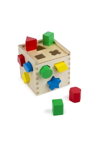 Melissa & Doug Ahşap Küp Şekil Bulmaca