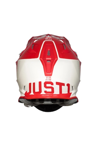 Just1 J18 +mıps Pulsar Kros Kask Kırmızı - Beyaz
