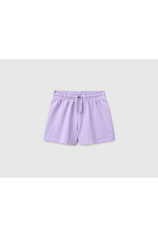 United Colors Of Benetton Benetton Kız Çocuk Regular Fit Bermuda Şort Lila