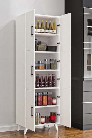 Ae-3010 Nehir Beyaz Çok Amaçlı Mutfak Dolabı & Banyo Dolabı, Kile