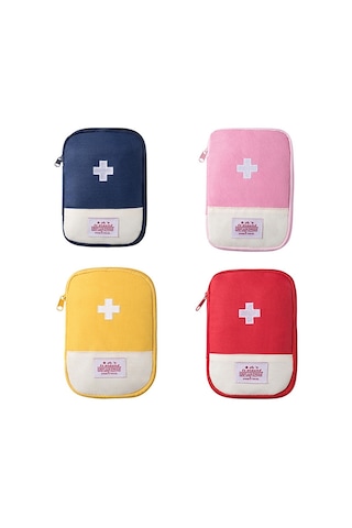 Sones Seyahat Ev Taşınabilir Tıbbi Çanta, Renk: Sarı Küçük