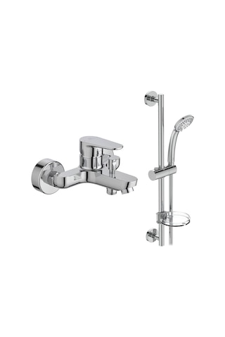 Ideal Standard Cerafine O Banyo Bataryası + Idealrain Duş Seti, 2 Fonksiyonlu, Krom, 2 Parça Is.35.02.01.01 Krom