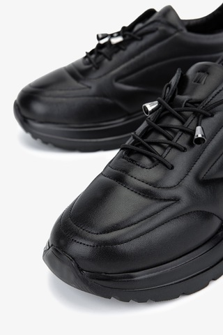 Valmenti Kadın Hakiki Deri Siyah Sneakers & Spor Ayakkabı 1107 522 Bn Ayk Sk25-26 Sıyah Siyah