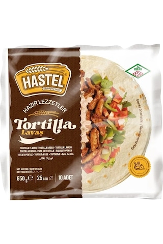 Hastel Tortilla Lavaş 4'lü 10 x 650 G