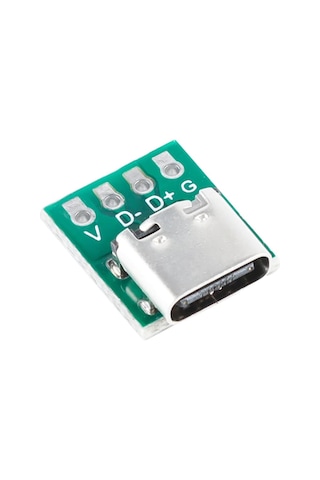 Usb Type C 4 Pin Dıp Çevirici Pcb Usb Dip Adaptör Kart
