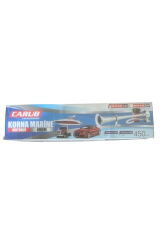 Korna 12v Marıne Krom 450mm Tek Motorlu