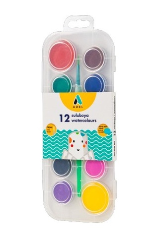 Adel 10+2 Suluboya Seti 12 Renk Adel 10+2 Suluboya Seti 12 Renk