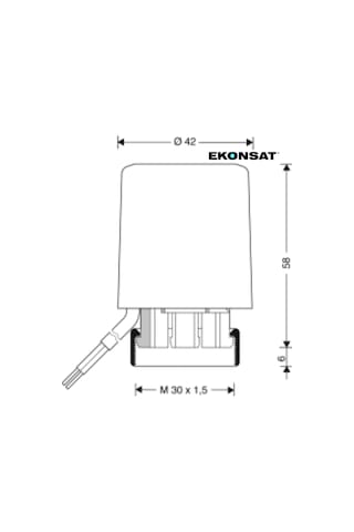 Honeywell M100-bg Termal Tahrikli Vana Motoru 220v Fan-coil Lineer Aktüatör Hvac On/off Motor