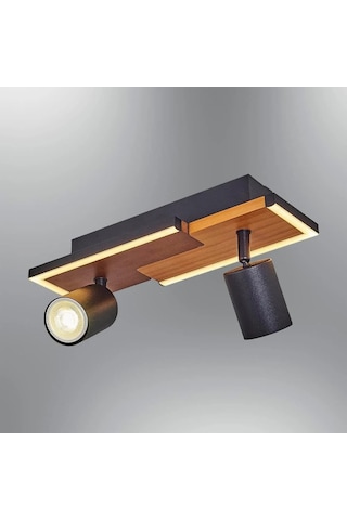 Özcan Aydınlatma 1419-2 2 Spotlu Plafonyer Meşe Meşe