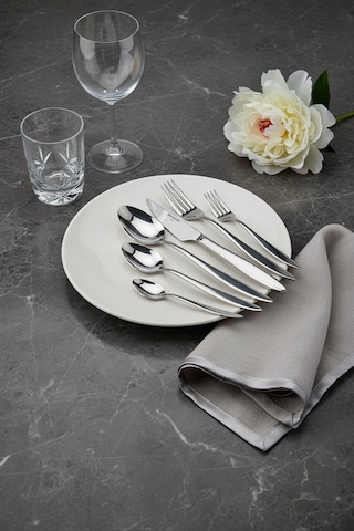 Bernardo Pearl 36 Parça 6 Kişilik Çatal Kaşık Bıçak Takımı GÜmüş