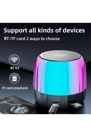 Leezsing Thinkplus K3 Plus Taşınabilir Bluetooth Hoparlör: Kablosuz Müzik, Güçlü Bas, Mikrofon, Su Geçirmez Tasarım