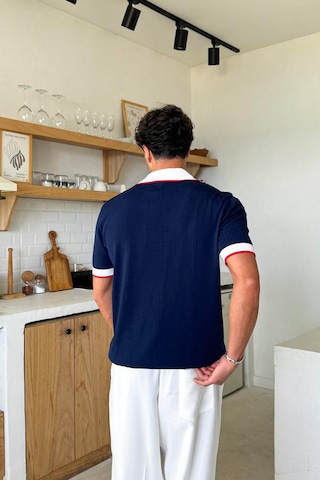 Polo Yaka Triko Regular Tişört Lacivert Lacivert