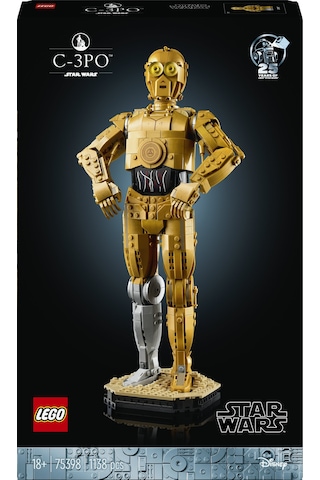 LEGO® Star Wars™ C-3PO™ 75398 - Yetişkinler için İnşa Edilebilen Koleksiyonluk ve Nostaljik Droid Figürü Yapım Seti (1138 Parça)