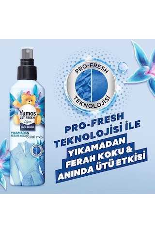 Yumoş Jet Fresh Giysi Spreyi Lilyum 6 x 200 ML