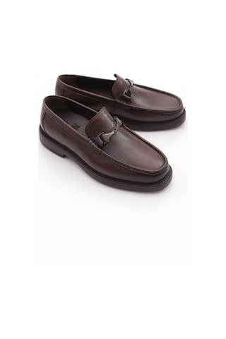 Dgn 2459-2 Erkek Loafer Ayakkabı Kahve Antik