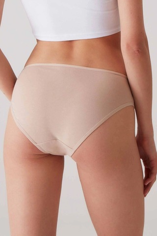 Pierre Cardin Kadın 5'li Ekonomik Paket Ten 2957 No Show Classic Pamuklu Basic Külot