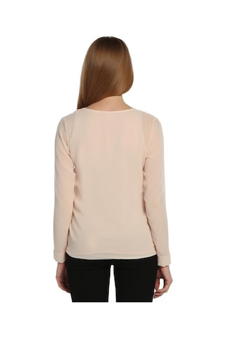 Bulalgiy Kadın Pudra Şifon Bluz - Bga335014