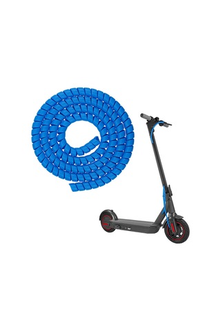 Yaleker M365 İzci İçin 1 Metre Uzunlukta Mavi Ppr Sarma Kablolu Korumalı Halka Tüpü