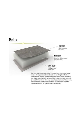 Outwell Trinity Lake Tüm Relax Koltuklarla Uyumlu Yastıklı Ayaklık Gri