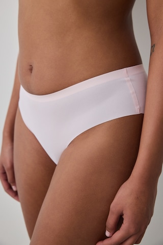 Penti Ribbed Bonding Laser Cut Hipster Pembe Külot