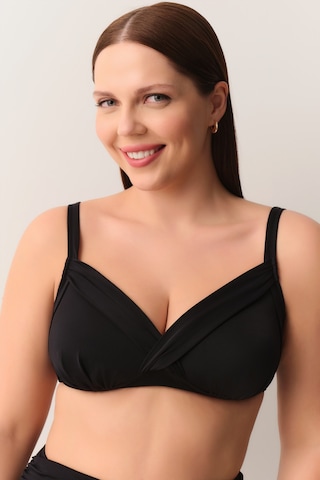 Suwen Kaplı Bantlı Korseli Bikini Üst Sbn26380012 Siyah 42