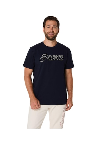 Asics Asıcs Logo Ss Tee Erkek Sax Kısa Kollu Tshirt 2031e188-403 Mavi