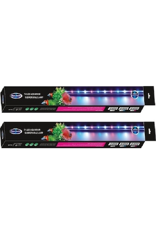 Aqua Master Akvaryum Su İçi Led Lamba 45 Cm Pembe - Beyaz