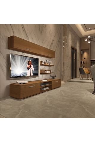 Decoraktiv Eko 5 Mdf Dvd Tv Ünitesi Tv Sehpası Ceviz