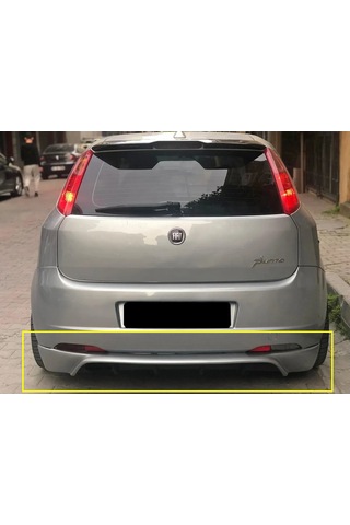 Fiat Punto Grande Rieger Arka Ek Difüzör Siyah Plastik 2005-2009 Arka-difizör-bodykit-ek-karlık