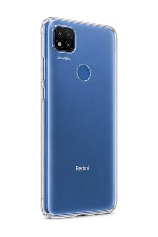 Logis Xiaomi Redmi 9c Uyumlu Şeffaf Silikon Kılıf Kamera Korumalı Darbe Emici İnce Esnek Tpu Telefon Koruyucu Kapak