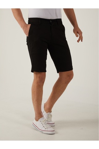 Siyah Renk Chino Erkek Şort Siyah