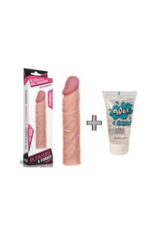 Truva Shop Lovetoy X-Tender Realistik Uzatmalı Penis Kılıfı + Jel