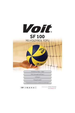 Voit SF100 Voleybol Topu N5 New Beyaz - Mavi - Sarı
