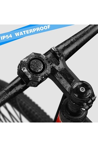 Happychildhood Usb Şarj Edilebilir Bisiklet Alarmı, Uzaktan Kumandalı, 110db Yüksek Sesle Kablosuz Hırsızlığa Karşı Titreşim Hareket Sensörü Araç Güvenlik Alarmı