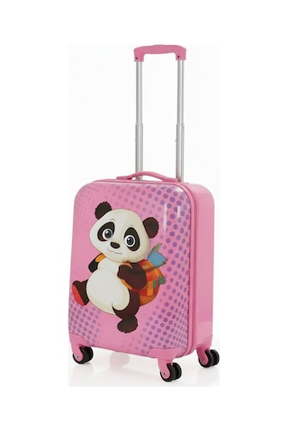 Mçs Group V307 Abs Çocuk Valiz-pembe-panda Baskı