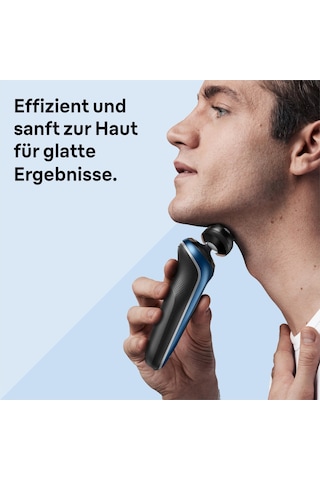 Easyclick Hassas Düzeltici Aparatlı Braun Series 6 Elektrikli Tıraş Makinesi, Temizleme İstasyonlu Sensoflex Erkek Tıraş Makinesi, Islak Ve Kuru, Erkeğe Hediye, Almanya'da Üretilmiştir, 61-b7200cc, Mavi