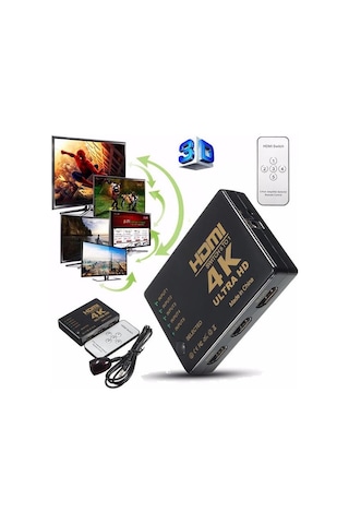 Gplus Ifswt-501 5 Port Kumandalı 4K 2160P 3D Uyumlu Hdmi Switch