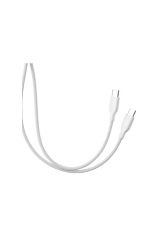 Pitaka Flex Braided Örgülü Tasarımlı Type-c To Type-c Pd Data Ve Şarj Kablosu 60w 1.2m Beyaz