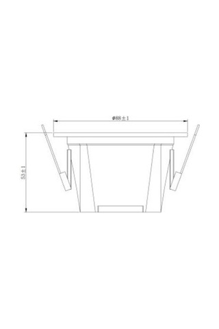 Ld700 S840 Siyah Sabit Led Spot 4000k