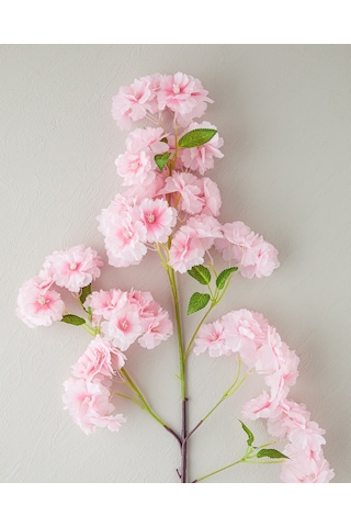 English Home Cherry Branch Tek Dal Yapay Çiçek Koyu Pembe Koyu Pembe