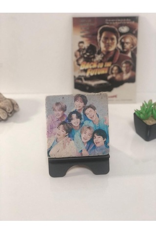 Bts Rm Jin Suga J-hope Jimin V Jungkook Özel Koleksiyon Mermer Tablo 10x10 Cm Masaüstü Dekorasyon